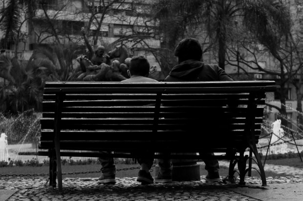 Montevideo Bench b&amp;w